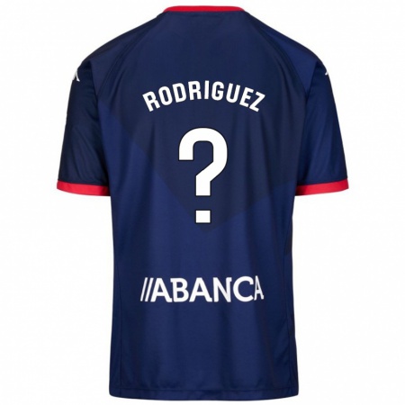 Kandiny Niño Camiseta Clara Rodríguez #3 Azul Marino 2ª Equipación 2024/25 La Camisa Chile