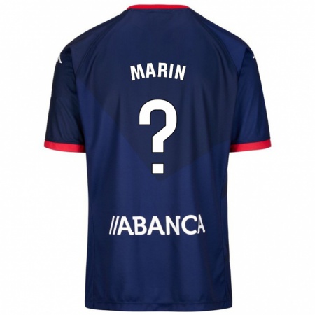 Kandiny Niño Camiseta Ainhoa Marín #14 Azul Marino 2ª Equipación 2024/25 La Camisa Chile