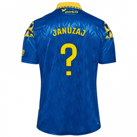 Kandiny Niño Camiseta Adnan Januzaj #0 Azul Amarillo 2ª Equipación 2024/25 La Camisa Chile