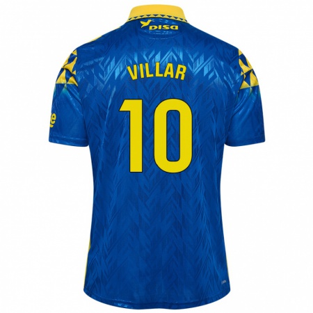 Kandiny Niño Camiseta Andy Villar #10 Azul Amarillo 2ª Equipación 2024/25 La Camisa Chile