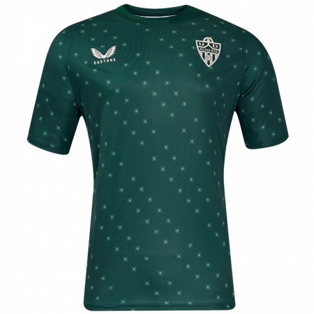 Kandiny Niño Camiseta Rubén Quintanilla #0 Verde Oscuro 2ª Equipación 2024/25 La Camisa Chile