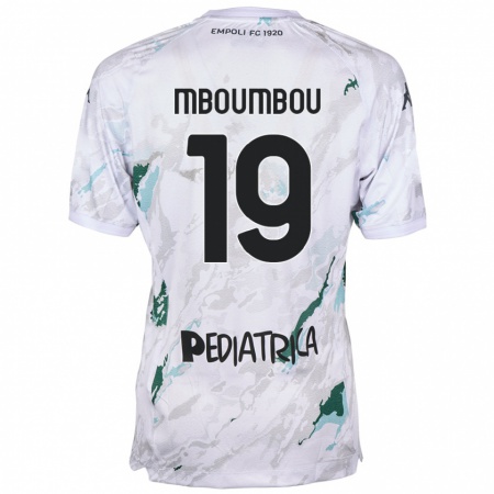 Kandiny Niño Camiseta Arnaud Mboumbou #19 Gris 2ª Equipación 2024/25 La Camisa Chile