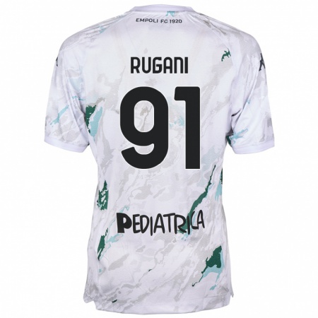 Kandiny Niño Camiseta Tommaso Rugani #91 Gris 2ª Equipación 2024/25 La Camisa Chile