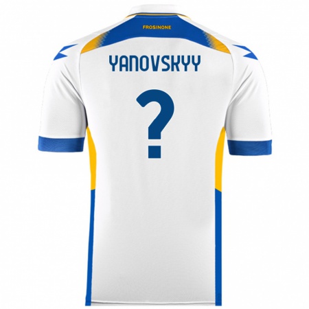 Kandiny Niño Camiseta Riccardo Yanovskyy #0 Blanco 2ª Equipación 2024/25 La Camisa Chile