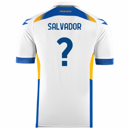 Kandiny Niño Camiseta Edoardo Salvador #0 Blanco 2ª Equipación 2024/25 La Camisa Chile