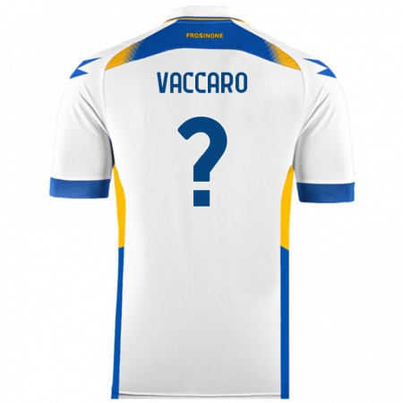 Kandiny Niño Camiseta Cristian Vaccaro #0 Blanco 2ª Equipación 2024/25 La Camisa Chile