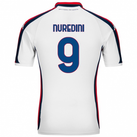 Kandiny Niño Camiseta Joi Nuredini #9 Blanco 2ª Equipación 2024/25 La Camisa Chile