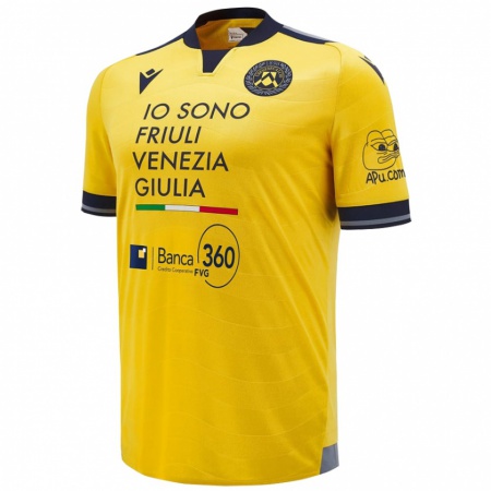 Kandiny Niño Camiseta Marco Silvestri #1 Dorado 2ª Equipación 2024/25 La Camisa Chile