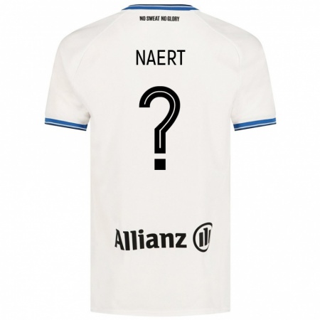 Kandiny Niño Camiseta Stan Naert #0 Blanco 2ª Equipación 2024/25 La Camisa Chile