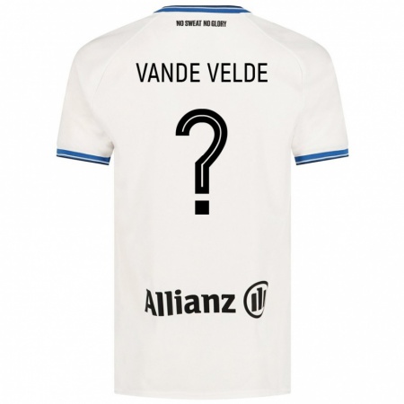 Kandiny Niño Camiseta Chloé Vande Velde #0 Blanco 2ª Equipación 2024/25 La Camisa Chile