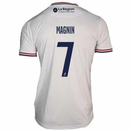 Kandiny Niño Camiseta Yohann Magnin #7 Blanco 2ª Equipación 2024/25 La Camisa Chile