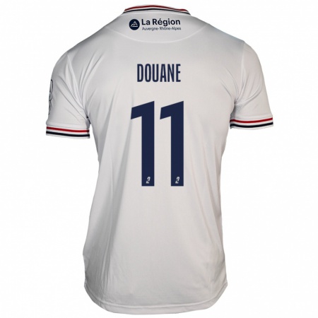 Kandiny Niño Camiseta Maïdine Douane #11 Blanco 2ª Equipación 2024/25 La Camisa Chile