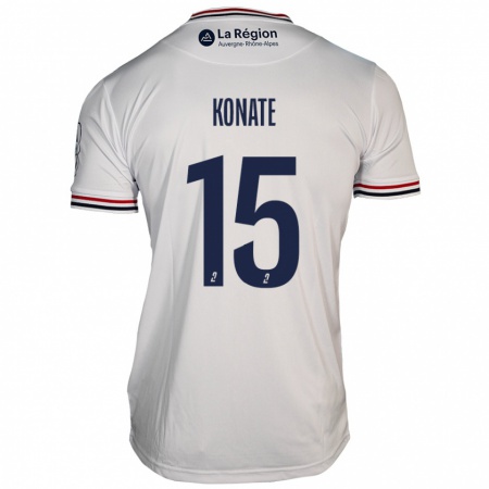 Kandiny Niño Camiseta Cheick Oumar Konaté #15 Blanco 2ª Equipación 2024/25 La Camisa Chile