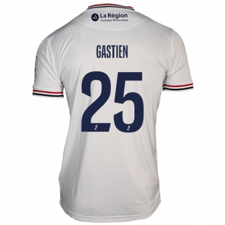 Kandiny Niño Camiseta Johan Gastien #25 Blanco 2ª Equipación 2024/25 La Camisa Chile