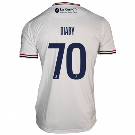 Kandiny Niño Camiseta Yadaly Diaby #70 Blanco 2ª Equipación 2024/25 La Camisa Chile