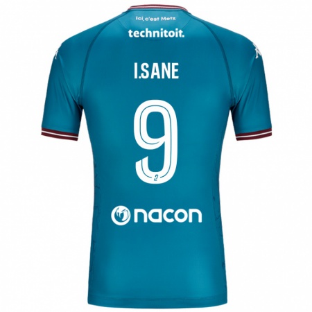 Kandiny Niño Camiseta Ibou Sané #9 Azul Petróleo 2ª Equipación 2024/25 La Camisa Chile