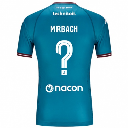 Kandiny Niño Camiseta Alexis Mirbach #0 Azul Petróleo 2ª Equipación 2024/25 La Camisa Chile