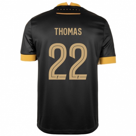 Kandiny Niño Camiseta Sorba Thomas #22 Negro Marrón 2ª Equipación 2024/25 La Camisa Chile