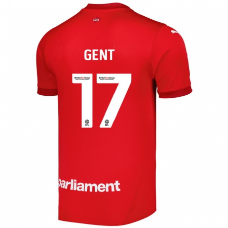 Kandiny Hombre Camiseta Georgie Gent #17 Rojo 1ª Equipación 2024/25 La Camisa Chile