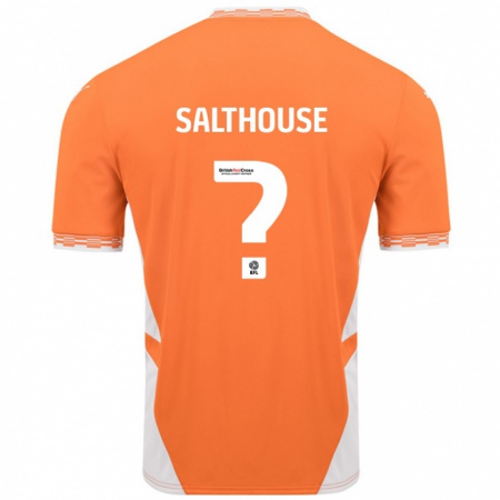 Kandiny Hombre Camiseta Emily Salthouse #0 Naranja Blanco 1ª Equipación 2024/25 La Camisa Chile