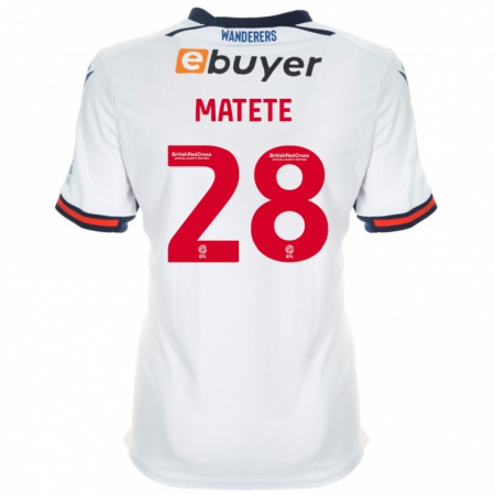 Kandiny Hombre Camiseta Jay Matete #28 Blanco 1ª Equipación 2024/25 La Camisa Chile