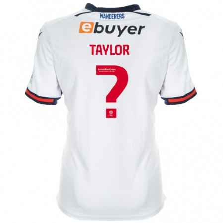 Kandiny Hombre Camiseta Lacey Taylor #0 Blanco 1ª Equipación 2024/25 La Camisa Chile