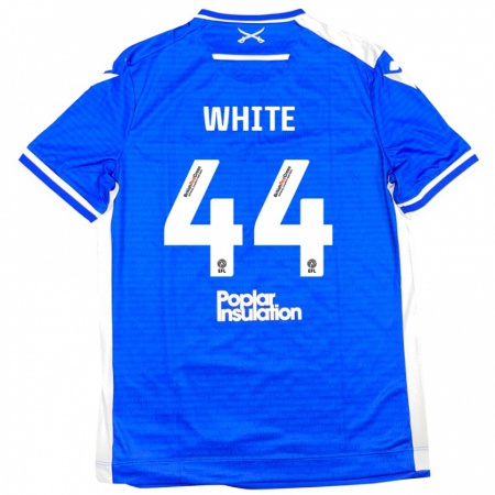 Kandiny Hombre Camiseta Charlie White #44 Azul Blanco 1ª Equipación 2024/25 La Camisa Chile