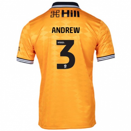 Kandiny Hombre Camiseta Danny Andrew #3 Naranja 1ª Equipación 2024/25 La Camisa Chile