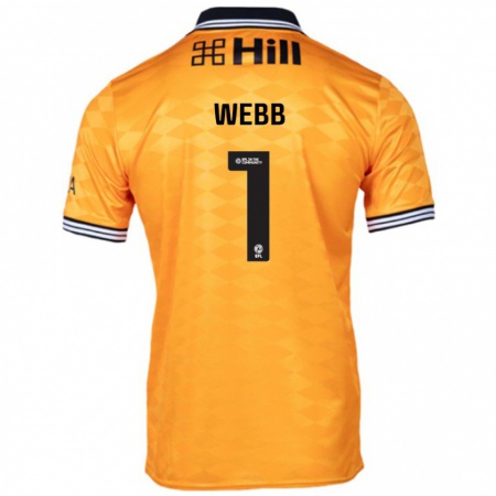 Kandiny Hombre Camiseta Lauren Webb #1 Naranja 1ª Equipación 2024/25 La Camisa Chile