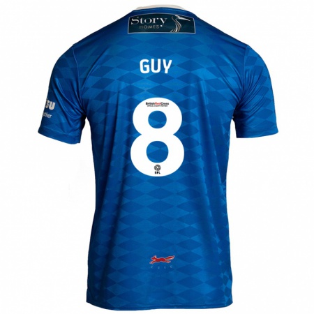 Kandiny Hombre Camiseta Callum Guy #8 Azul 1ª Equipación 2024/25 La Camisa Chile