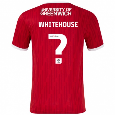 Kandiny Hombre Camiseta Sophie Whitehouse #0 Rojo Blanco 1ª Equipación 2024/25 La Camisa Chile