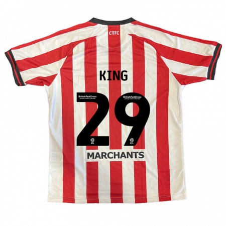 Kandiny Hombre Camiseta Tom King #29 Rojo Blanco 1ª Equipación 2024/25 La Camisa Chile