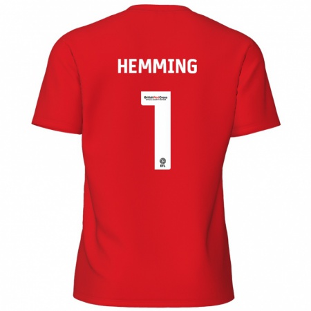 Kandiny Hombre Camiseta Zach Hemming #1 Rojo 1ª Equipación 2024/25 La Camisa Chile