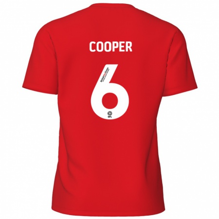 Kandiny Hombre Camiseta Brandon Cooper #6 Rojo 1ª Equipación 2024/25 La Camisa Chile