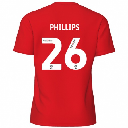 Kandiny Hombre Camiseta Noah Phillips #26 Rojo 1ª Equipación 2024/25 La Camisa Chile