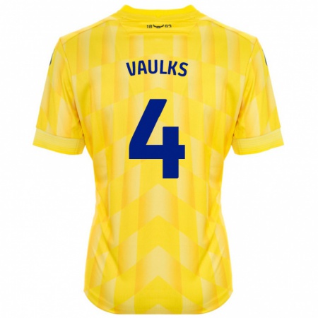 Kandiny Hombre Camiseta Will Vaulks #4 Amarillo 1ª Equipación 2024/25 La Camisa Chile