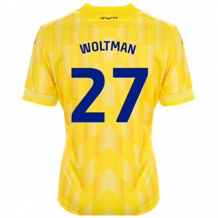 Kandiny Hombre Camiseta Max Woltman #27 Amarillo 1ª Equipación 2024/25 La Camisa Chile