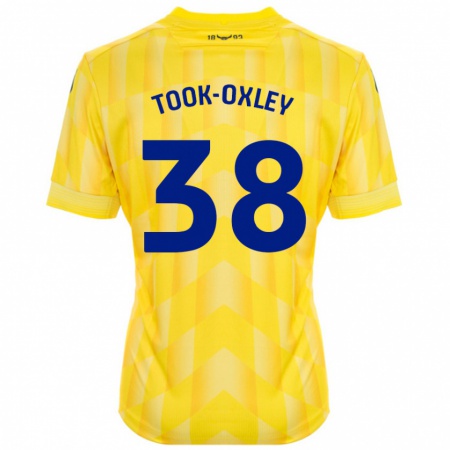 Kandiny Hombre Camiseta Zaide Took-Oxley #38 Amarillo 1ª Equipación 2024/25 La Camisa Chile