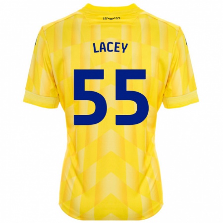 Kandiny Hombre Camiseta Aaron Lacey #55 Amarillo 1ª Equipación 2024/25 La Camisa Chile