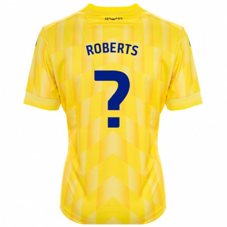 Kandiny Hombre Camiseta Amber Roberts #0 Amarillo 1ª Equipación 2024/25 La Camisa Chile