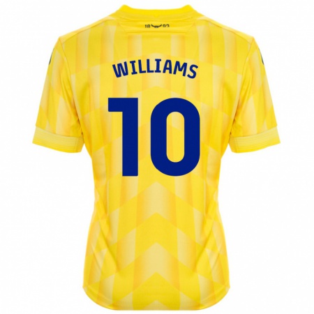 Kandiny Hombre Camiseta Cheryl Williams #10 Amarillo 1ª Equipación 2024/25 La Camisa Chile