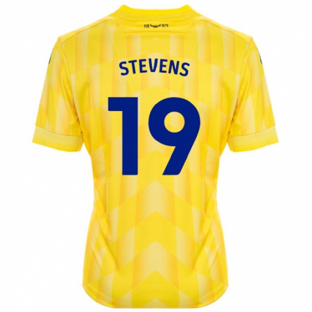 Kandiny Hombre Camiseta Lily Stevens #19 Amarillo 1ª Equipación 2024/25 La Camisa Chile