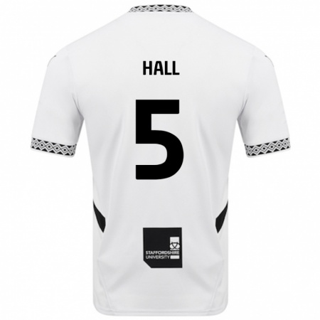 Kandiny Hombre Camiseta Connor Hall #5 Blanco 1ª Equipación 2024/25 La Camisa Chile