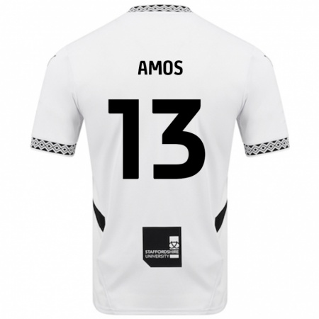 Kandiny Hombre Camiseta Ben Amos #13 Blanco 1ª Equipación 2024/25 La Camisa Chile