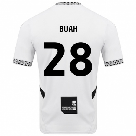 Kandiny Hombre Camiseta Andrew Buah #28 Blanco 1ª Equipación 2024/25 La Camisa Chile