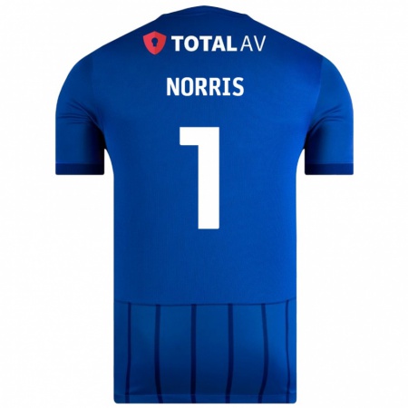 Kandiny Hombre Camiseta Will Norris #1 Azul 1ª Equipación 2024/25 La Camisa Chile