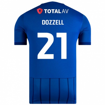 Kandiny Hombre Camiseta Andre Dozzell #21 Azul 1ª Equipación 2024/25 La Camisa Chile