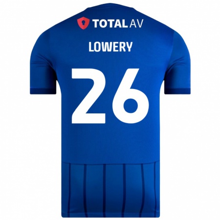 Kandiny Hombre Camiseta Tom Lowery #26 Azul 1ª Equipación 2024/25 La Camisa Chile