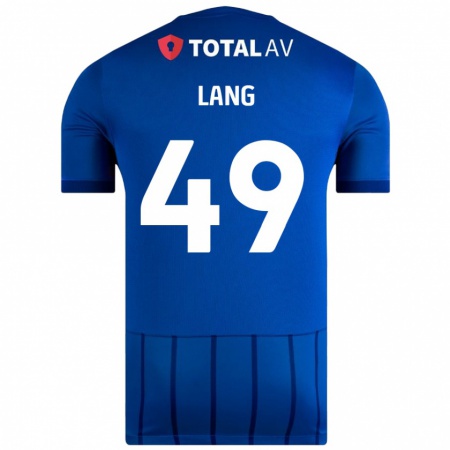 Kandiny Hombre Camiseta Callum Lang #49 Azul 1ª Equipación 2024/25 La Camisa Chile