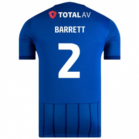 Kandiny Hombre Camiseta Nicole Barrett #2 Azul 1ª Equipación 2024/25 La Camisa Chile